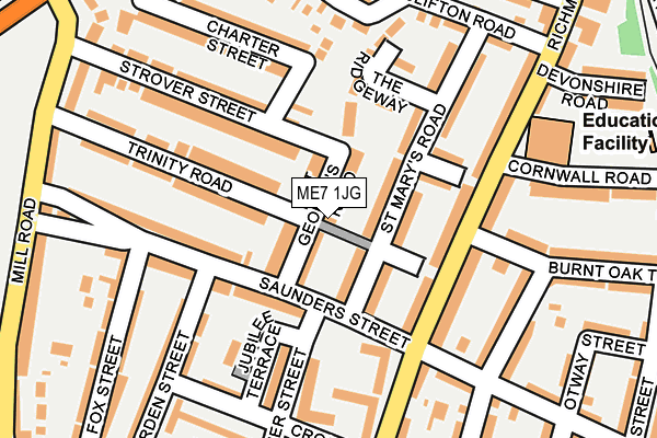 ME7 1JG map - OS OpenMap – Local (Ordnance Survey)