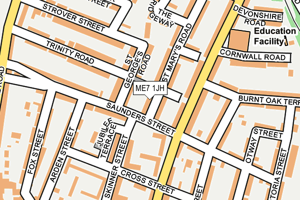 ME7 1JH map - OS OpenMap – Local (Ordnance Survey)