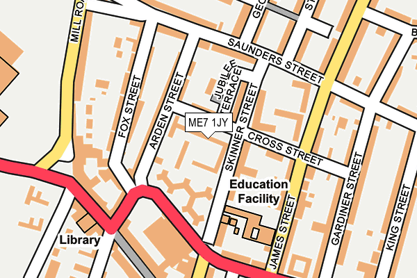 ME7 1JY map - OS OpenMap – Local (Ordnance Survey)