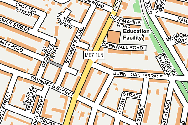 ME7 1LN map - OS OpenMap – Local (Ordnance Survey)