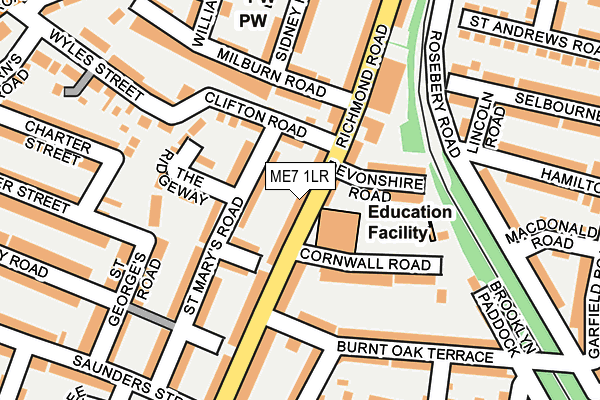 ME7 1LR map - OS OpenMap – Local (Ordnance Survey)