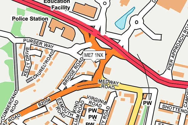 ME7 1NX map - OS OpenMap – Local (Ordnance Survey)