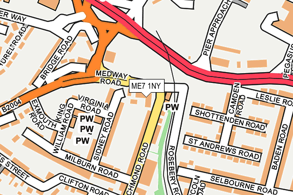 ME7 1NY map - OS OpenMap – Local (Ordnance Survey)