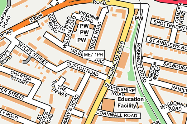 ME7 1PH map - OS OpenMap – Local (Ordnance Survey)
