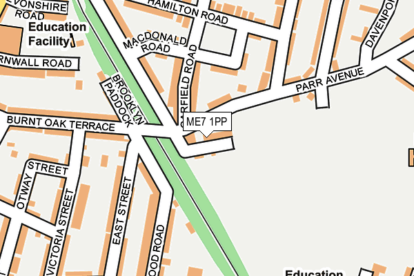 ME7 1PP map - OS OpenMap – Local (Ordnance Survey)
