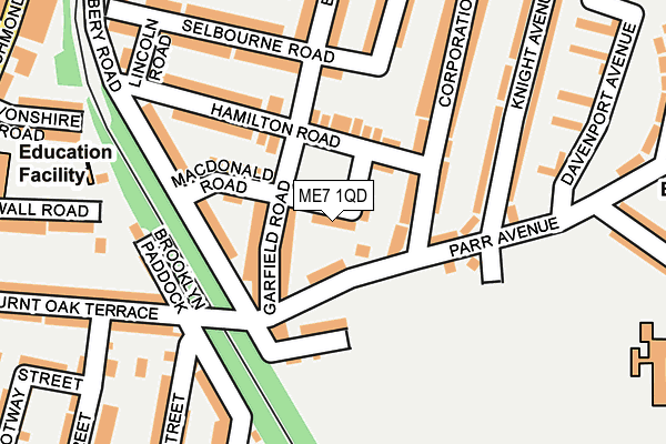 ME7 1QD map - OS OpenMap – Local (Ordnance Survey)