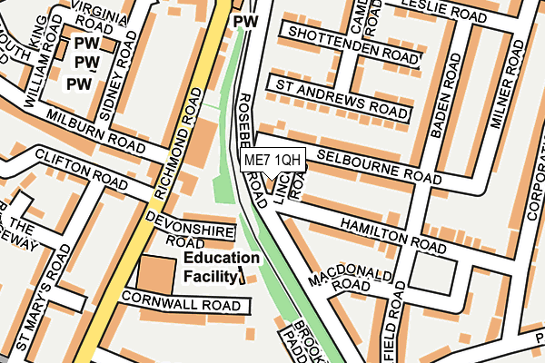 ME7 1QH map - OS OpenMap – Local (Ordnance Survey)