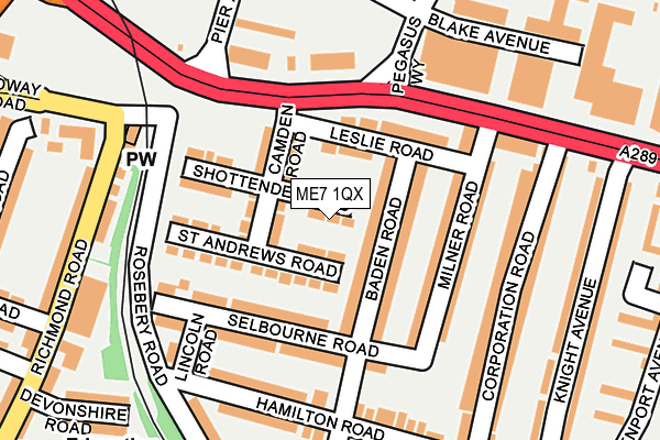 ME7 1QX map - OS OpenMap – Local (Ordnance Survey)