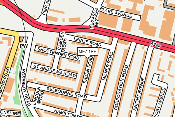 ME7 1RE map - OS OpenMap – Local (Ordnance Survey)