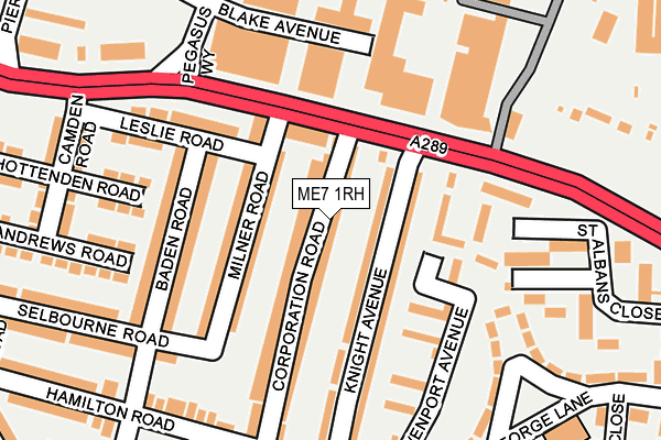 ME7 1RH map - OS OpenMap – Local (Ordnance Survey)