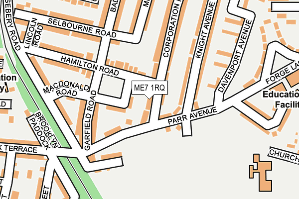 ME7 1RQ map - OS OpenMap – Local (Ordnance Survey)