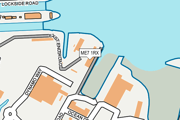 ME7 1RX map - OS OpenMap – Local (Ordnance Survey)