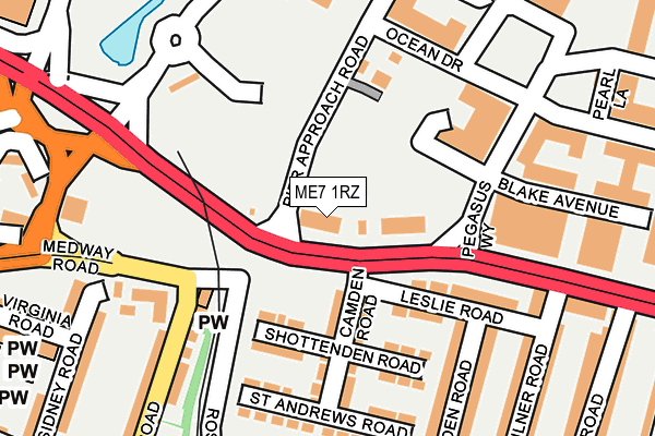 ME7 1RZ map - OS OpenMap – Local (Ordnance Survey)