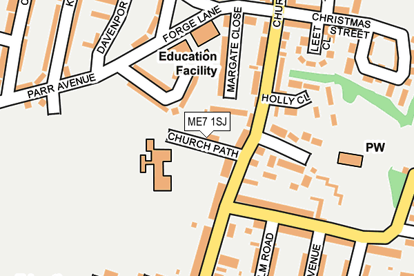 ME7 1SJ map - OS OpenMap – Local (Ordnance Survey)