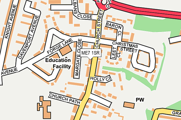 ME7 1SR map - OS OpenMap – Local (Ordnance Survey)