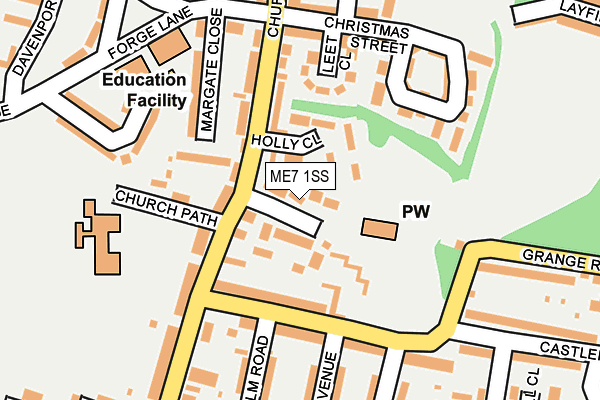 ME7 1SS map - OS OpenMap – Local (Ordnance Survey)