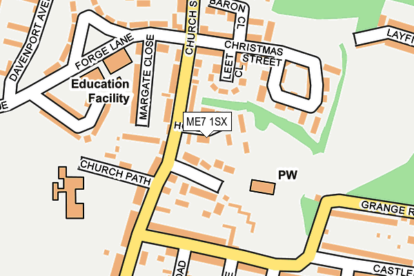 ME7 1SX map - OS OpenMap – Local (Ordnance Survey)