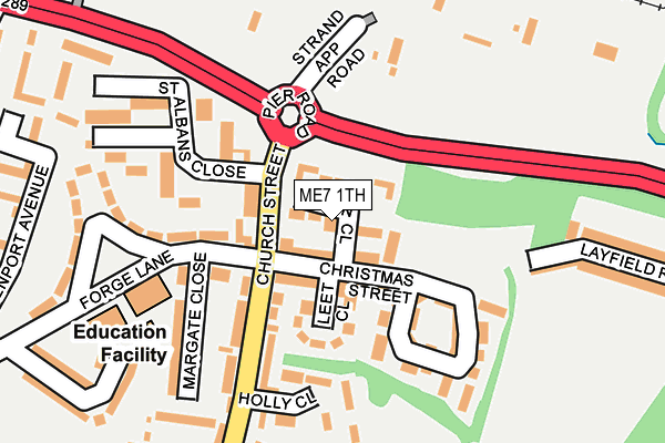 ME7 1TH map - OS OpenMap – Local (Ordnance Survey)
