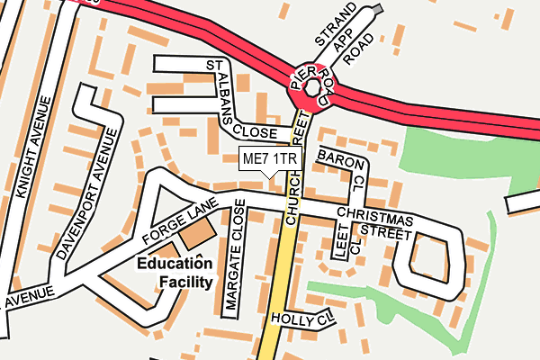 ME7 1TR map - OS OpenMap – Local (Ordnance Survey)