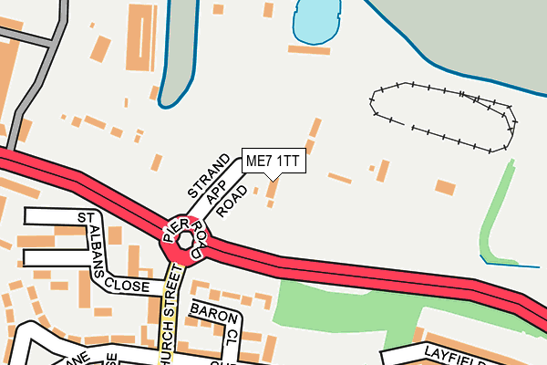 ME7 1TT map - OS OpenMap – Local (Ordnance Survey)