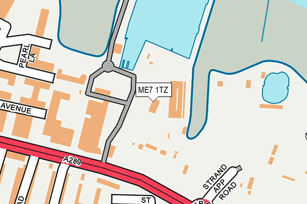 ME7 1TZ map - OS OpenMap – Local (Ordnance Survey)