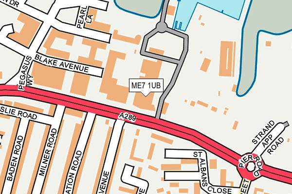 ME7 1UB map - OS OpenMap – Local (Ordnance Survey)