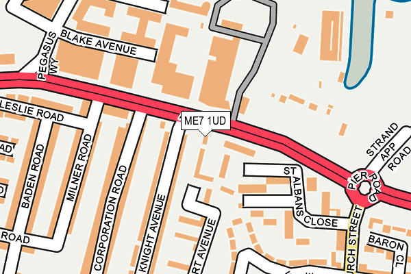 ME7 1UD map - OS OpenMap – Local (Ordnance Survey)