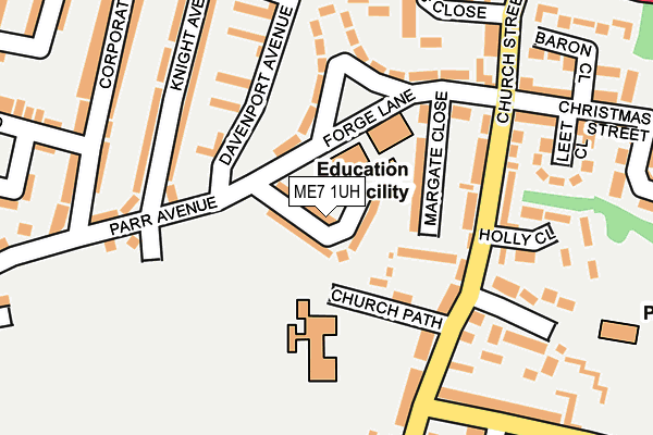 ME7 1UH map - OS OpenMap – Local (Ordnance Survey)