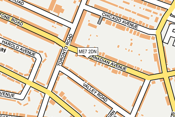 ME7 2DN map - OS OpenMap – Local (Ordnance Survey)