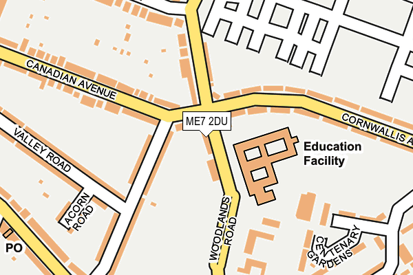 ME7 2DU map - OS OpenMap – Local (Ordnance Survey)