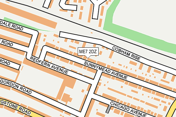 ME7 2DZ map - OS OpenMap – Local (Ordnance Survey)