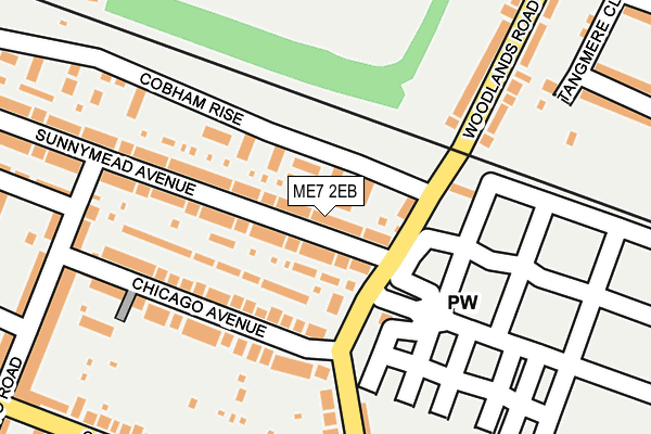 ME7 2EB map - OS OpenMap – Local (Ordnance Survey)