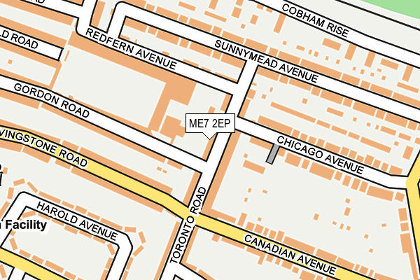 ME7 2EP map - OS OpenMap – Local (Ordnance Survey)