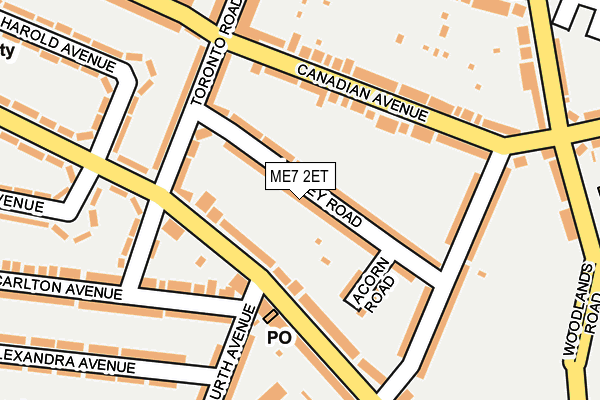 ME7 2ET map - OS OpenMap – Local (Ordnance Survey)