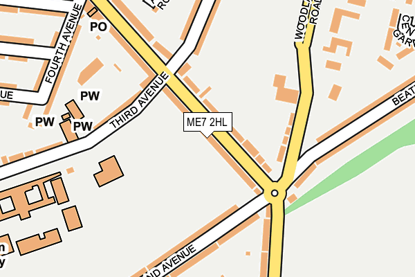ME7 2HL map - OS OpenMap – Local (Ordnance Survey)