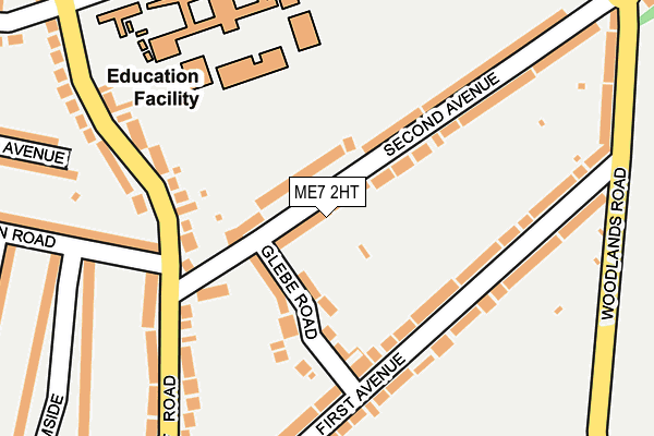 ME7 2HT map - OS OpenMap – Local (Ordnance Survey)