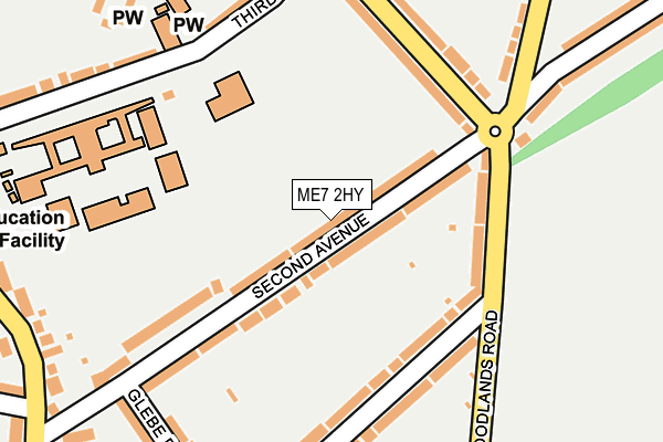 ME7 2HY map - OS OpenMap – Local (Ordnance Survey)