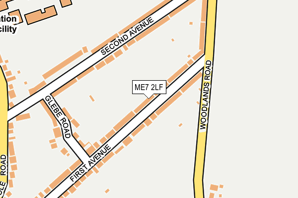 ME7 2LF map - OS OpenMap – Local (Ordnance Survey)