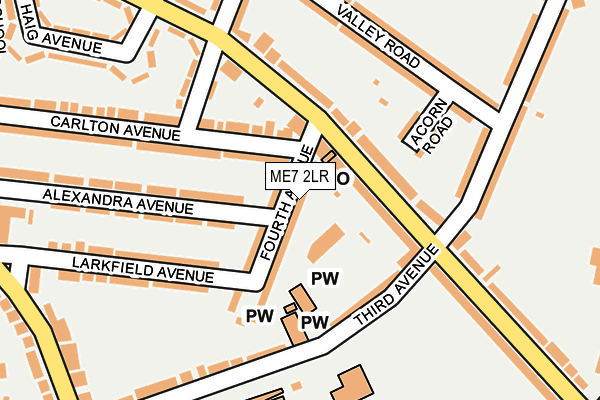 ME7 2LR map - OS OpenMap – Local (Ordnance Survey)