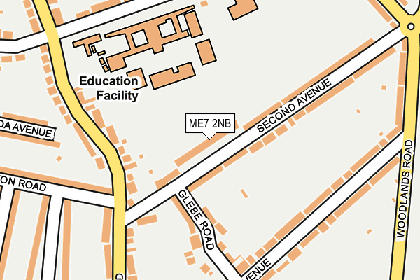 ME7 2NB map - OS OpenMap – Local (Ordnance Survey)