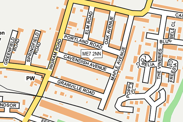 ME7 2NN map - OS OpenMap – Local (Ordnance Survey)