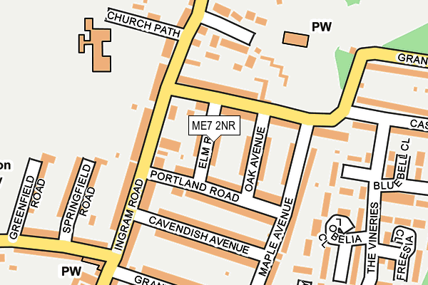 ME7 2NR map - OS OpenMap – Local (Ordnance Survey)