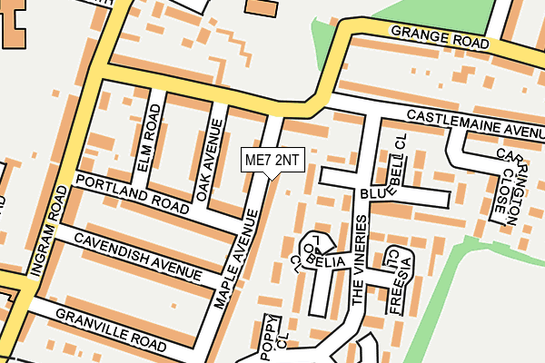 ME7 2NT map - OS OpenMap – Local (Ordnance Survey)