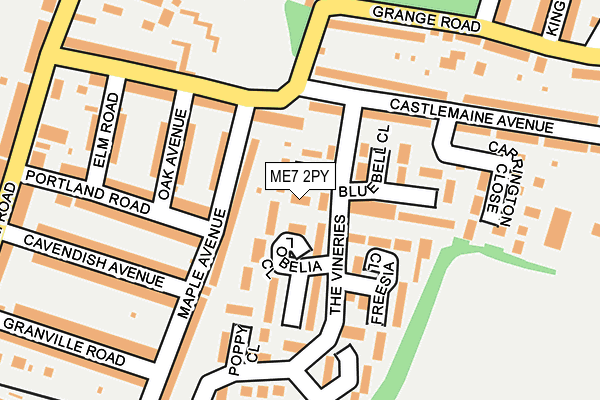 ME7 2PY map - OS OpenMap – Local (Ordnance Survey)