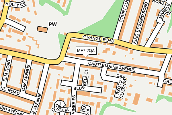 ME7 2QA map - OS OpenMap – Local (Ordnance Survey)