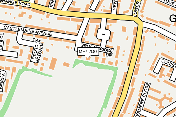 ME7 2QG map - OS OpenMap – Local (Ordnance Survey)