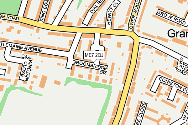 ME7 2QJ map - OS OpenMap – Local (Ordnance Survey)
