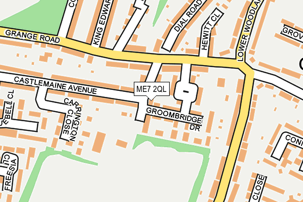 ME7 2QL map - OS OpenMap – Local (Ordnance Survey)