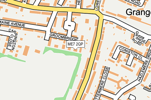 ME7 2QP map - OS OpenMap – Local (Ordnance Survey)