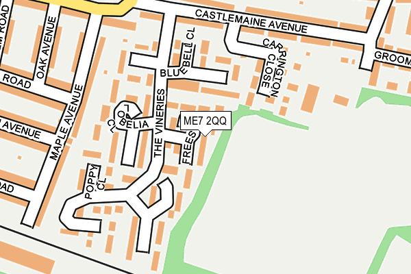 ME7 2QQ map - OS OpenMap – Local (Ordnance Survey)